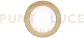 Plafoniera led arka bianca e legno 23w 3300lm cct 3000-4000-6500k 4...