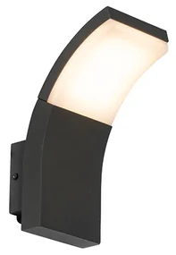 Lampada da parete per esterni moderna antracite con LED IP54 - Litt