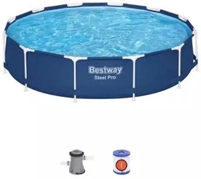 Piscina tonda steel pro Ø366X76H con pompa