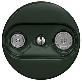 Kliklap - Presa di corrente d'epoca TV+R (continuous) senza cornice verde