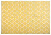 Tappeto tappetino Tessuto Giallo 140 x 200 cm Reversibile Esterno Interno Marocchino