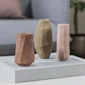 Vaso in poliresina rosa (altezza 15,5 cm) Nuki - Mette Ditmer Denmark