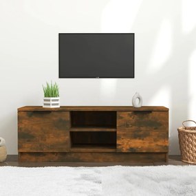 Mobile tv rovere fumo 102x35x36,5 cm in legno multistrato