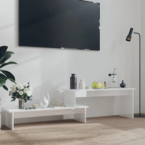 Mobile porta tv bianco lucido 180x30x43 cm in truciolato
