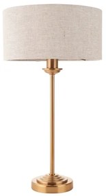 Endon 110728 - Lampada da tavolo HIGHCLERE 1xE14/7W/230V beige/ottone