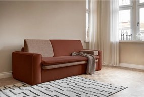 Divano color mattone allungabile 237 cm Wilson – Miuform