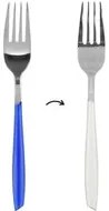 Forchetta da tavola sfusa bicolore blu e bianco