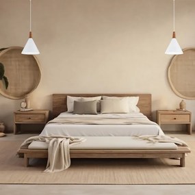 Argon 8630 - Lampadario a sospensione con filo KEGEL 1xE27/15W/230V bianco