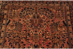 Antik Floreale Rosso Mattone Blu Scuro 78x183 Cm