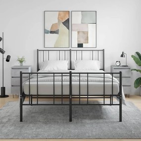 Comodini 2 Pz Grigio Cemento 40x35x69 Cm İn Legno Multistrato /
