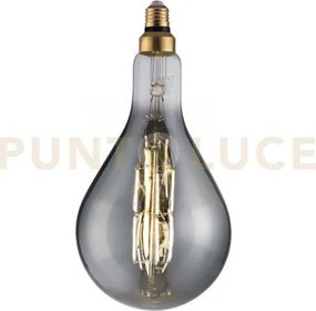 Lampadina led filamento smoke gls160 attacco e27 8w 250lm 1800k 300...