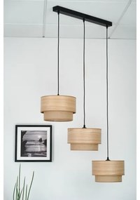 Brilagi - Lampadario a cavo MONTANA BOHO 3xE27/15W/230V marrone/nero