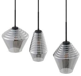 Ekkis 3 Lampada a Sospensione Smoke - Lindby