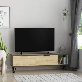 Mobile Porta Tv 150 Cm Con Piedini In Metallo Furoki Effetto Legno