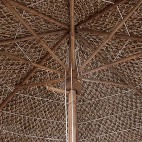 Parasole in Bambù con Copertura con Foglie di Banana 210 cm