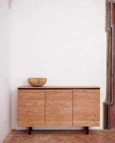 Kave Home - Credenza Uxue in legno massello di acacia finitura naturale 150 x 88 cm