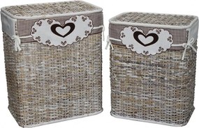 DOBLE - set 2 cesti porta biancheria