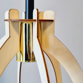 Lampadario a plafone LANDO 1xE27/15W/230V faggio