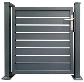 Cancello / portello VERDELOOK MIAMI in alluminio grigio H 104 x L 100 cm