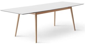 Tavolo da pranzo pieghevole con piano bianco in bianco e naturale 90x165 cm Meza - Hammel Furniture