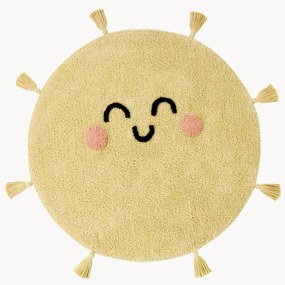 Tappeto per bambini tessuto a mano con nappe You're My Sunshine, lavabile
