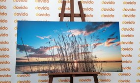 Stampa su tela – Fiume tranquillo vicino al villaggio