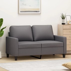 Divano A 2 Posti Grigio 120 Cm İn Similpelle /