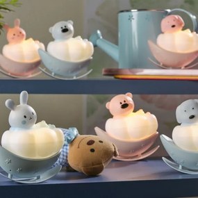 ONLI - Luce notturna ricaricabile a LED per bambini NUVOLINA LED/2,5W/5V cane/blu