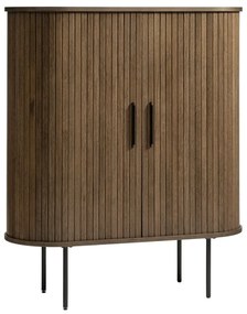 Credenza marrone effetto rovere 100x118 cm Nola - Unique Furniture