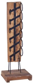 Cantinetta Per 6 Bottiglie 35x35x100 Cm İn Legno Di Teak /