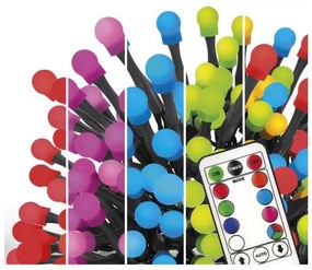 Catena da esterno LED RGB Natale 96xLED/64 modalità 15m IP44 + telecomando