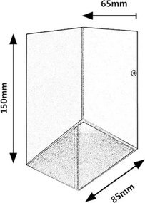 Rabalux 77049 - Applique a LED da esterno TILBURG LED/5W/230V IP54 nero