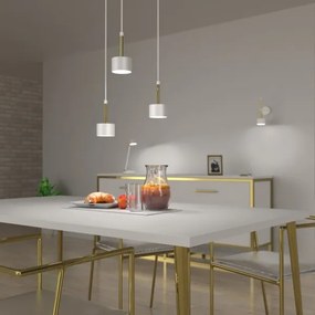 Lampadario su corda ARENA 3xGX53/11W/230V bianco/oro