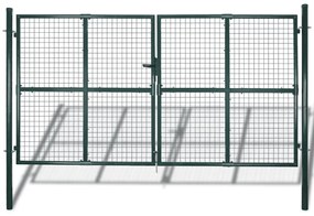 Cancello Per Giardino İn Rete Metallica 289x200 Cm/306x250 Cm /