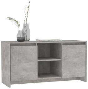 Mobile Porta TV Grigio Cemento 102x37,5x52,5 cm in Truciolato