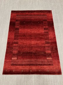 Loribaft Tappeto 150 x 210 Rosso (Iran) Annodato A Mano