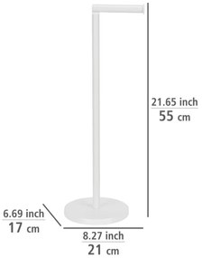 WENKO 21424100 - Portarotolo per carta igienica 21x55 cm bianco