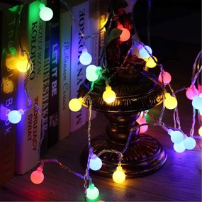 Luci di Natale con Pannello Solare a Bulbo 100 Led Multicolor