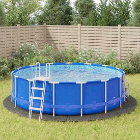Telo Sotto Piscina Grigio Chiaro Ø500 Cm Geotessile Poliestere /