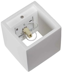 Applique da Parete a forma di Cubo in Gesso Pitturabile G9