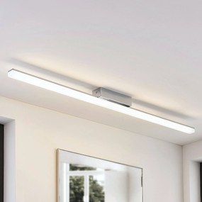 Plafoniera LED per il bagno Lindby Levke, 116 cm, cromo, IP44