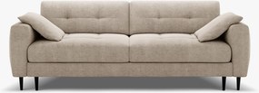 Divano letto Bemy 3 posti con contenitore in tessuto strutturato – L242 cm