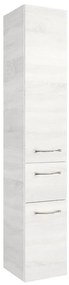 Colonna per mobile bagno Solitaire PELIPAL 1 cassetto 2 ante P 33 x L 30 x H 168 cm rovere bianco