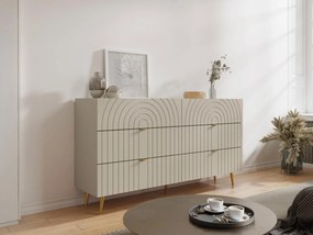 Comò 6 cassetti Beige  - NORSIM di PASCAL MORABITO