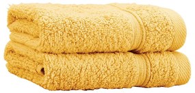 Set di asciugamani tipo terry gialli in cotone 2 pz 30x30 cm Zero Twist – Catherine Lansfield