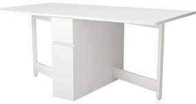 Tavolo multifunzionale pieghevole bianco Kungla - Woodman