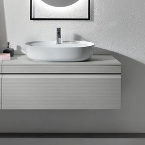 Cassetto sospeso portalavabo da bagno in PVC 100 cm RIO Grigio
