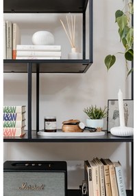 Libreria nera in frassino 114x185 cm Seaford - Actona