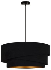 Duolla - Lampadario a sospensione con filo KOBO 1xE27/15W/230V diametro 45 cm nero/oro