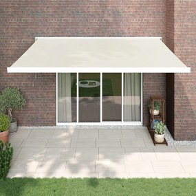 Tenda Da Sole Retrattile Crema 4x3 M İn Tessuto E Alluminio /